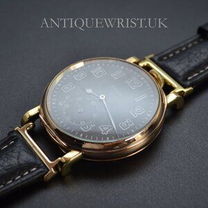 Vintage genuine Rolex 15 jewels gold plated Dennison military WW1 watch